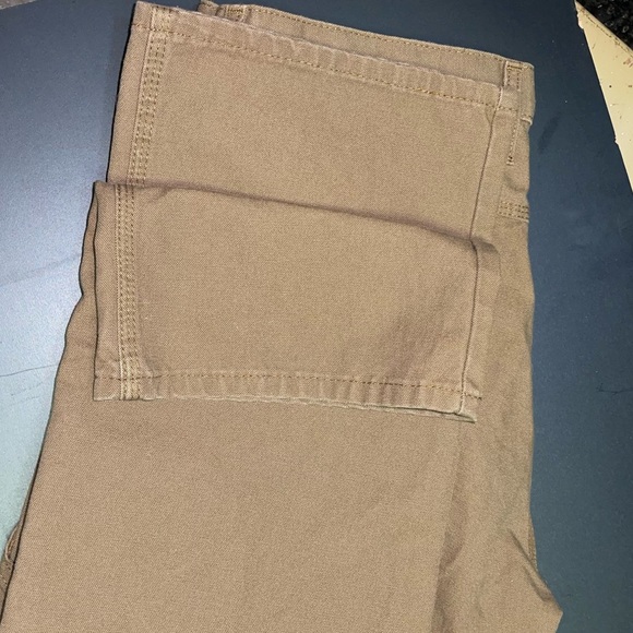 Men’s Relaxed Fit Straight Leg Heavyweight Duck Carpenter Pants, Brown Duck - Picture 9 of 14